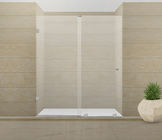 Headerless Sliding Shower Doors