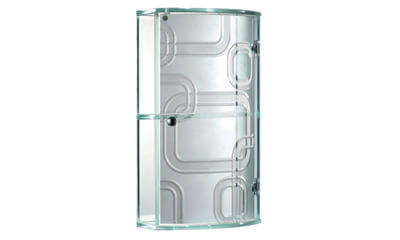 Two Tier Glass Cabinet