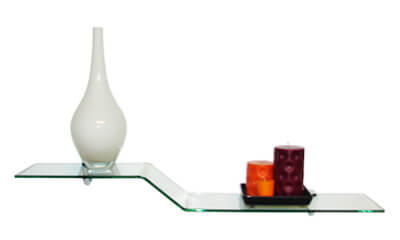 Floating Glass Shelves Wall, Decorative Glass Shelves