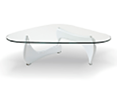noguchi style white coffee table