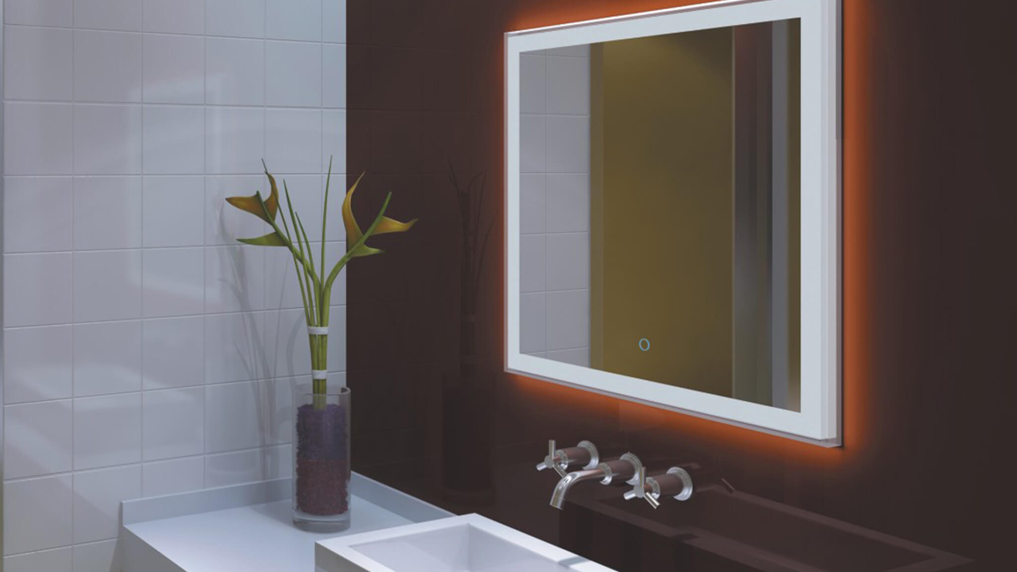 Wall Mirrors Bathroom Vanity, 68 Inch Led Mirror