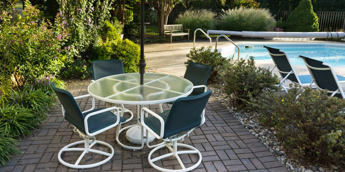 Patio Glass Table Top Colored, 60 Inch Round Glass Patio Table