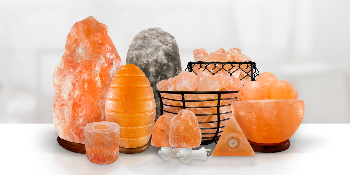 Various Types, Shapes & Colors of Himalayan Salt Lamps