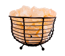 Himalayan Bowl Mash Basket Salt Lamp