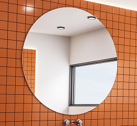 Insulated double-pane glass panel with angled edge and metal spacer frame.