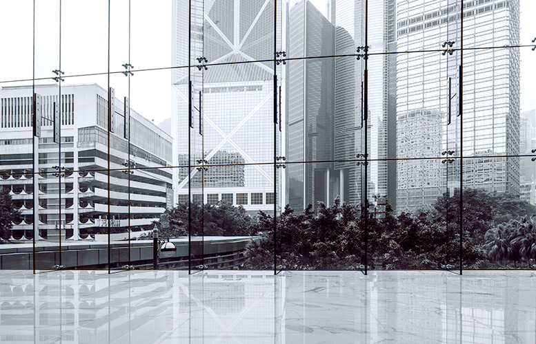 Modern Glass Wall Partition Idea