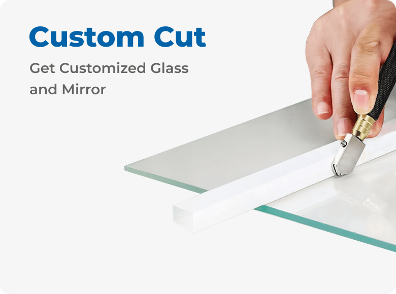 glass cutting with cutter to make custom cut glass
