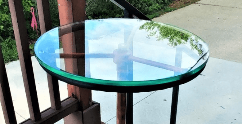 70 inch round glass table top deals