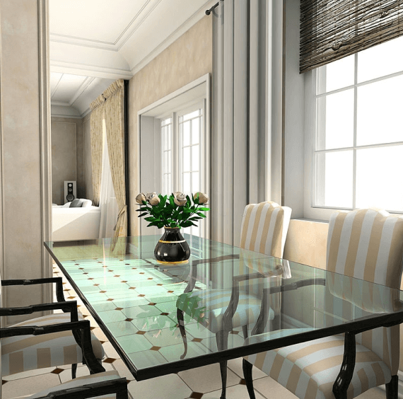 Square glass 2025 table top